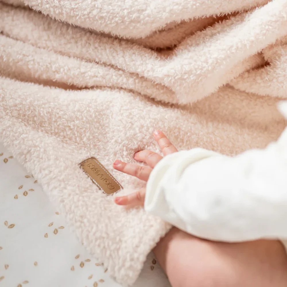 Supersoft deken ecru Teddy