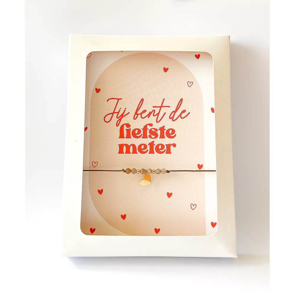 Sunstone geluksarmbandje - Jij bent de liefste meter Sunstone geluksarmbandje - Jij bent de liefste meter