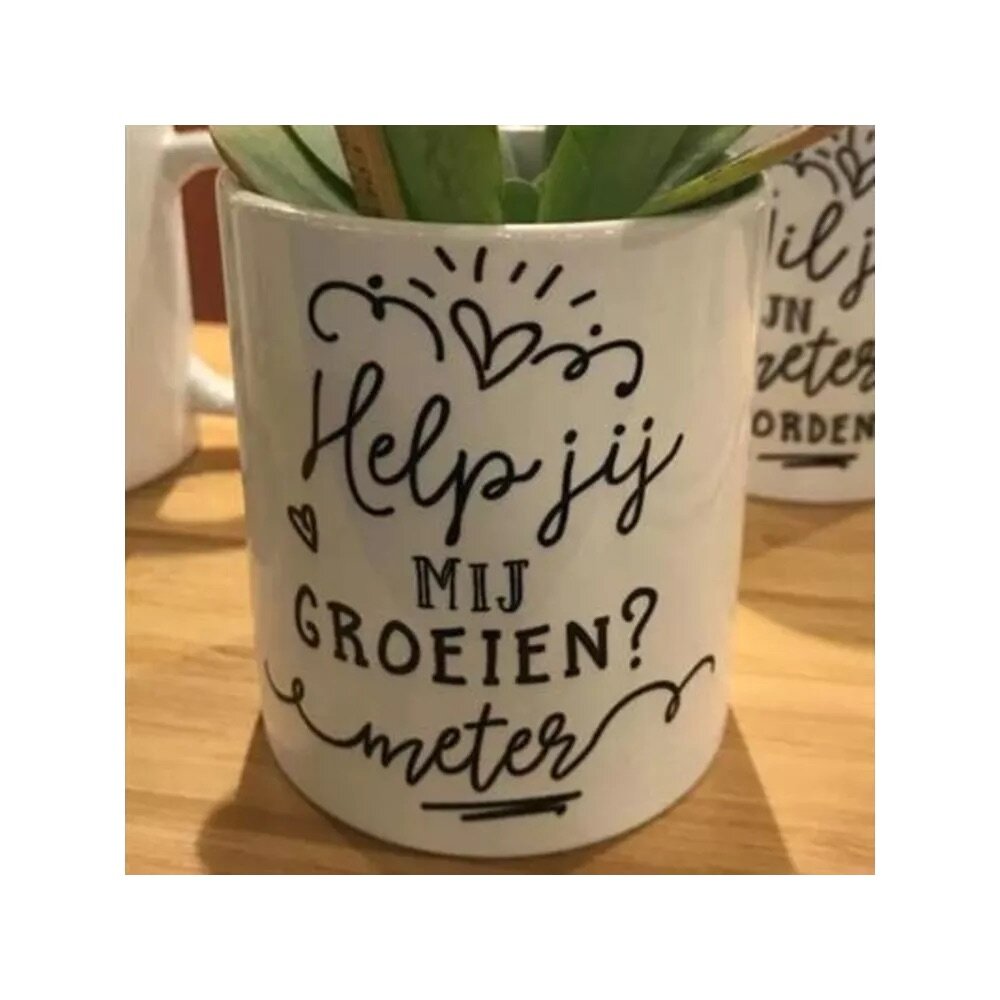 Bloempot - Help Jij Mij Groeien Meter? Bloempot - Help Jij Mij Groeien Meter?