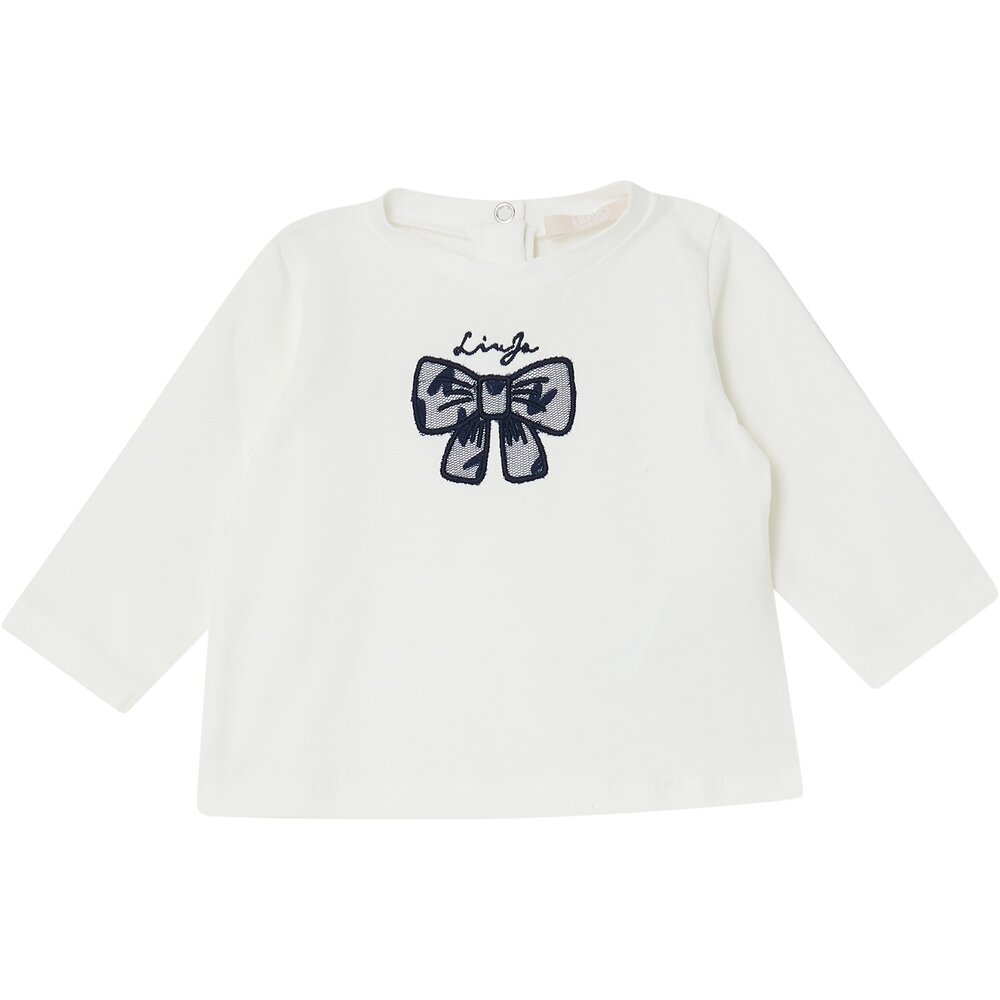 T-shirt met strikje donkerblauw Snow white