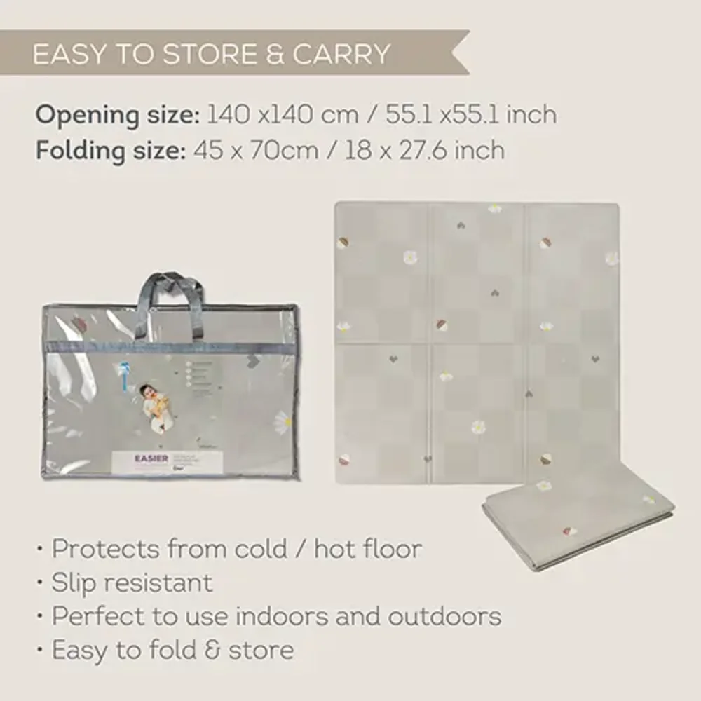 Vouw- en speelmat checkers Vouw- en speelmat checkers