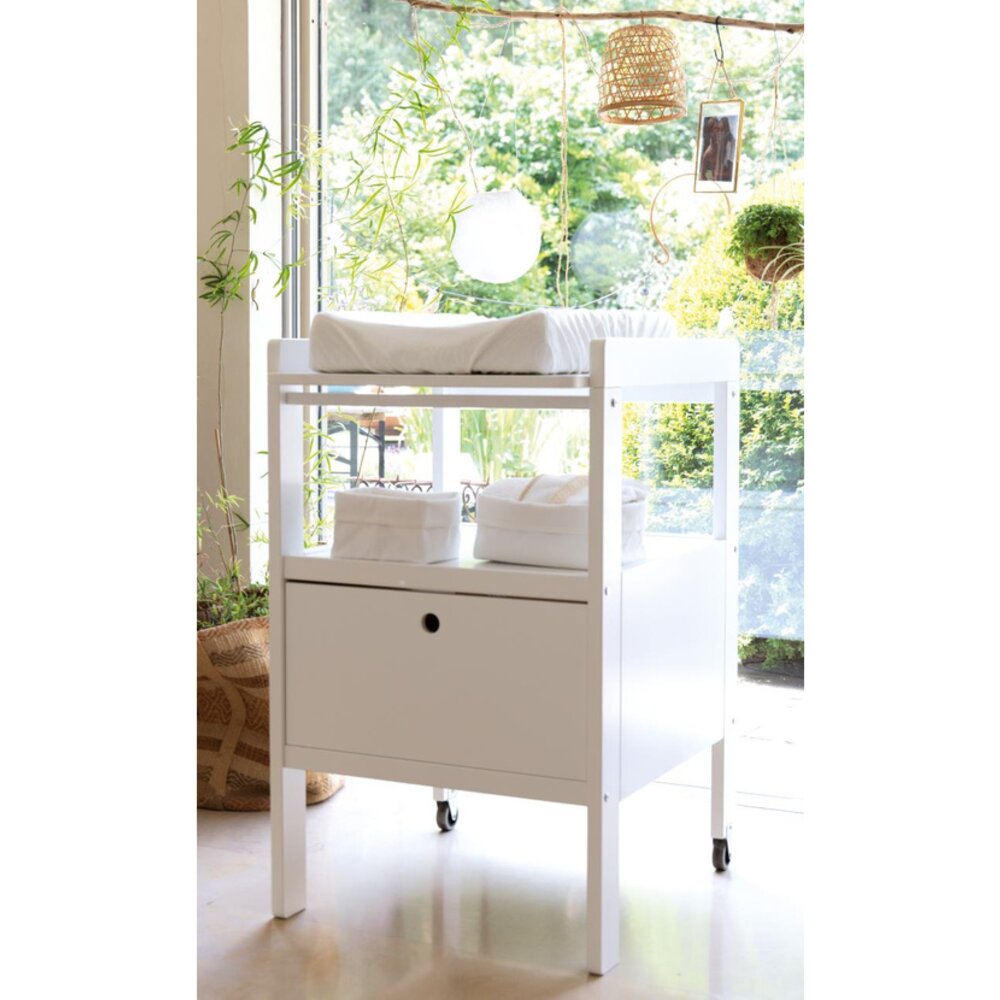 Verzorgingstafel cindy 2 + lade Wit Verzorgingstafel cindy 2 + lade Wit