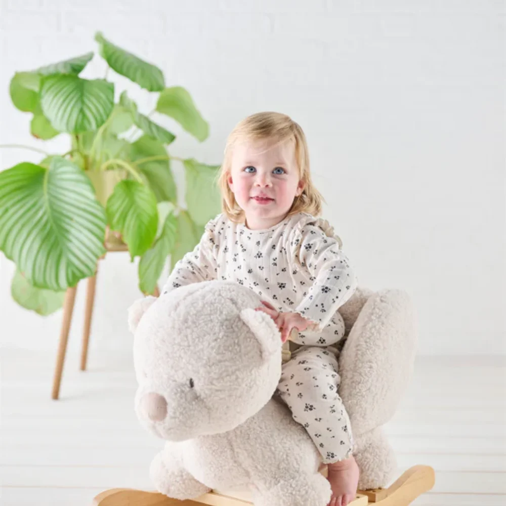 Schommelpaard Teddy beer Ecru Schommelpaard Teddy beer Ecru