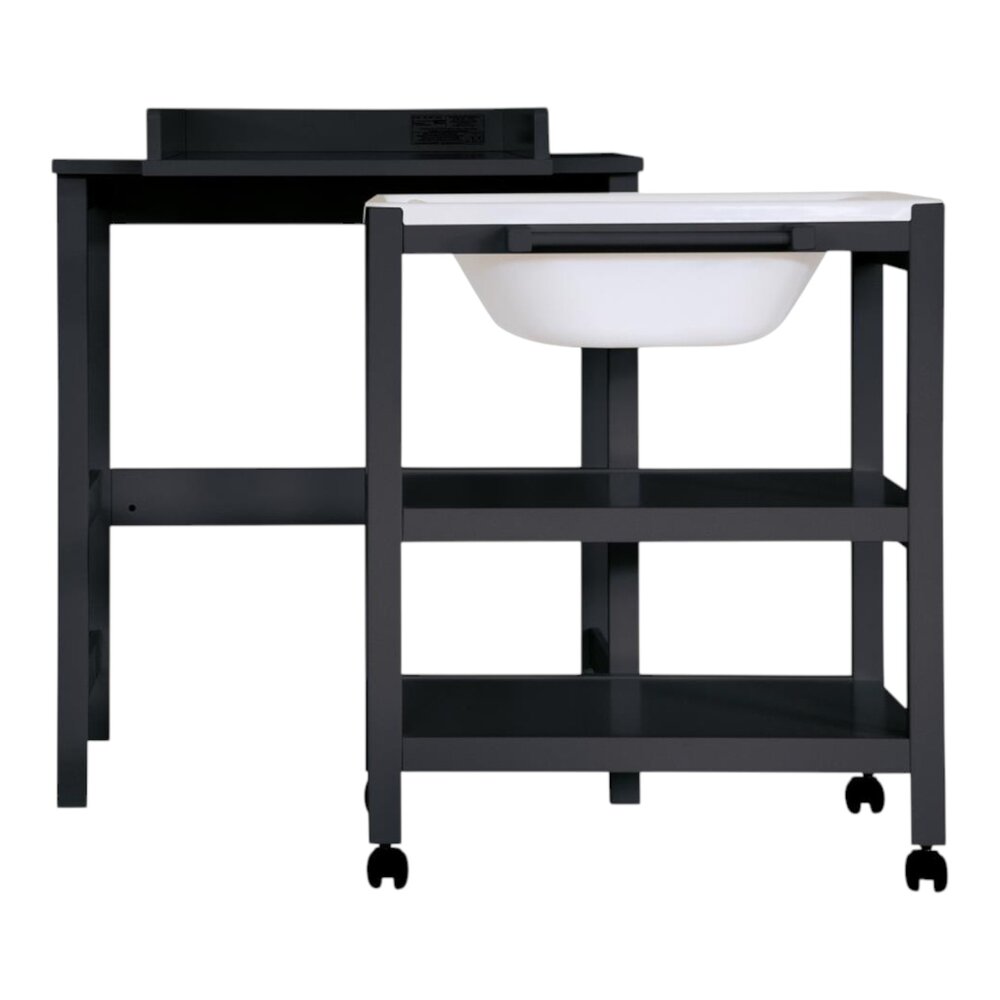 Luiertafel + bad Lola Black Luiertafel + bad Lola Black