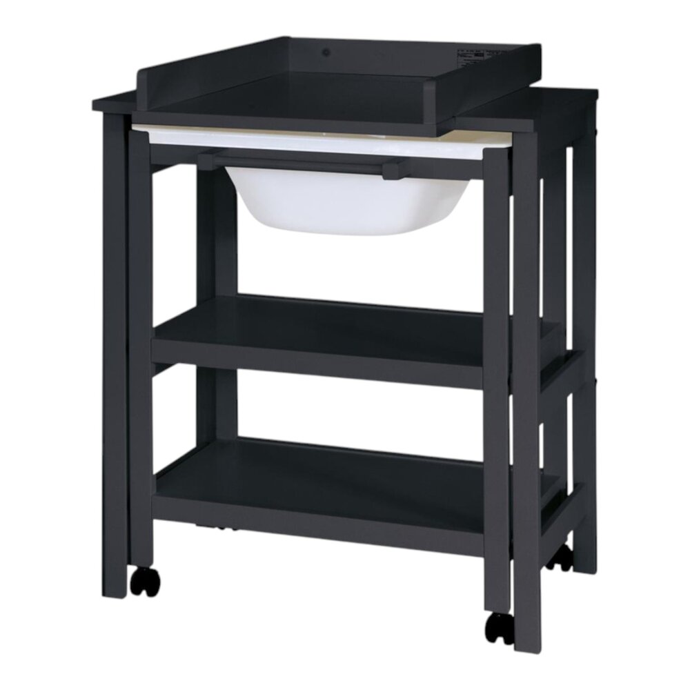 Luiertafel + bad Lola Black Luiertafel + bad Lola Black