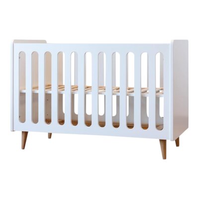Baby bed 140x70cm Boho omvormbaar tot zitbank White Baby bed 140x70cm Boho omvormbaar tot zitbank White