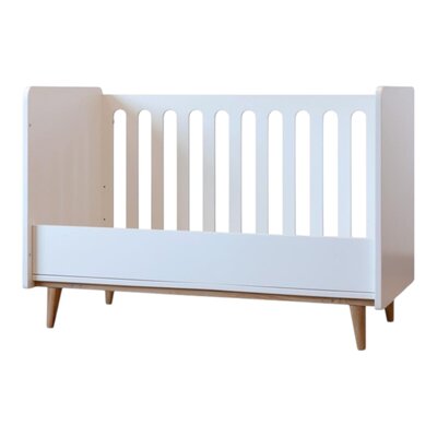 Baby Bed 120X60cm Boho White Omvormbaar Tot Zitbank Baby Bed 120X60cm Boho White Omvormbaar Tot Zitbank