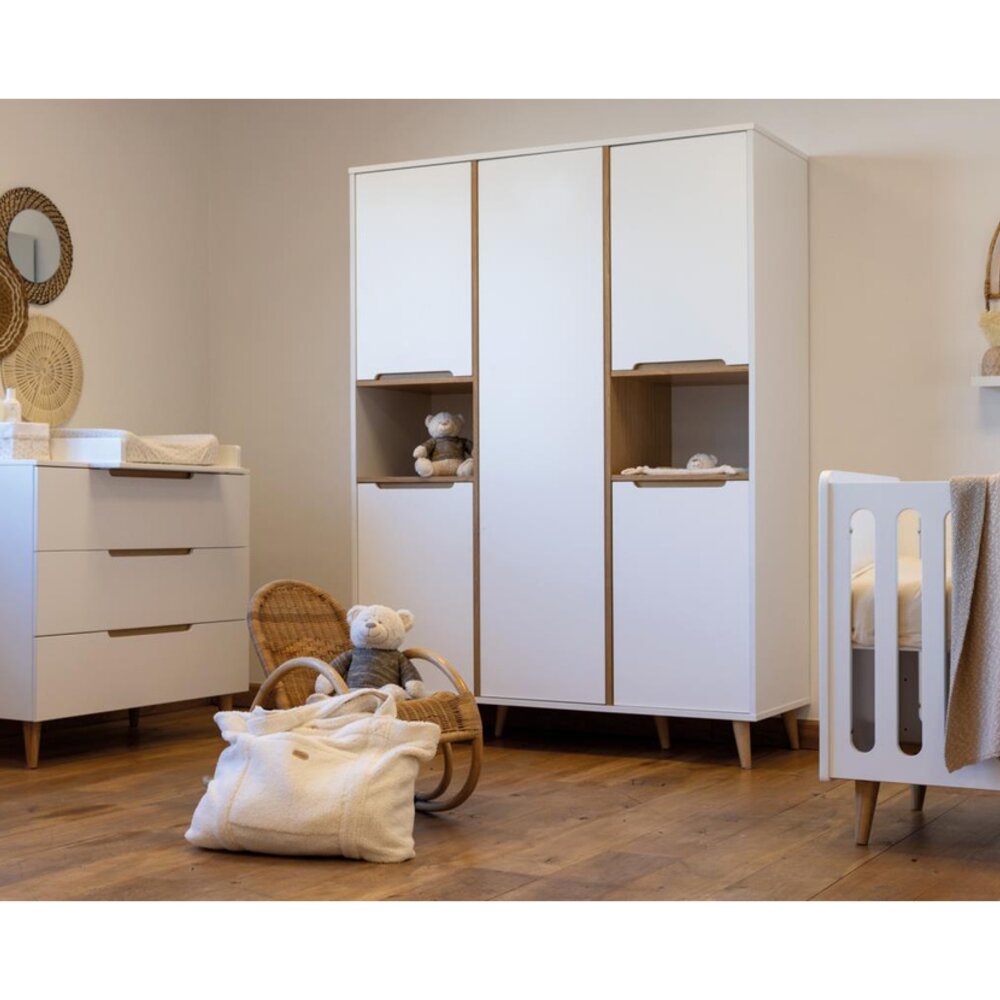 Kast Boho 5-Deuren White Kast Boho 5-Deuren White