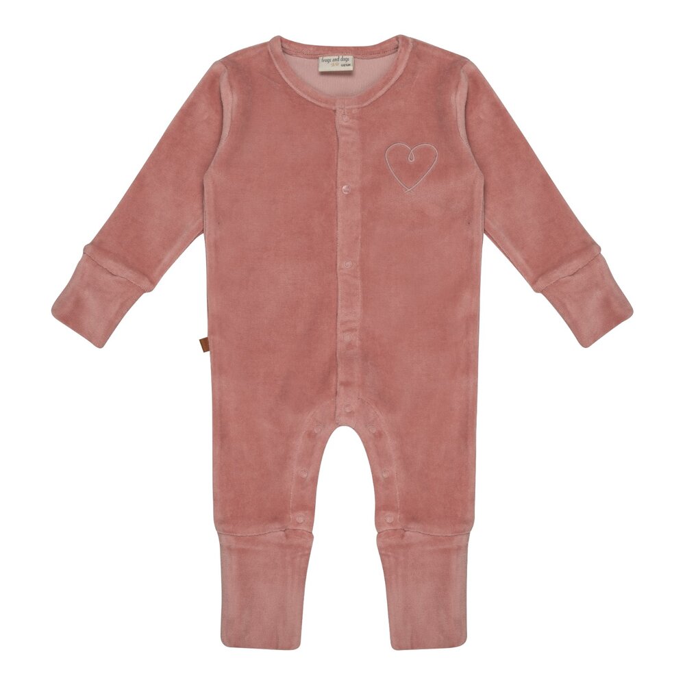 Velour Baby Onesie Zephyr