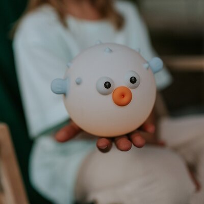 Led lamp - Blow fish Blue