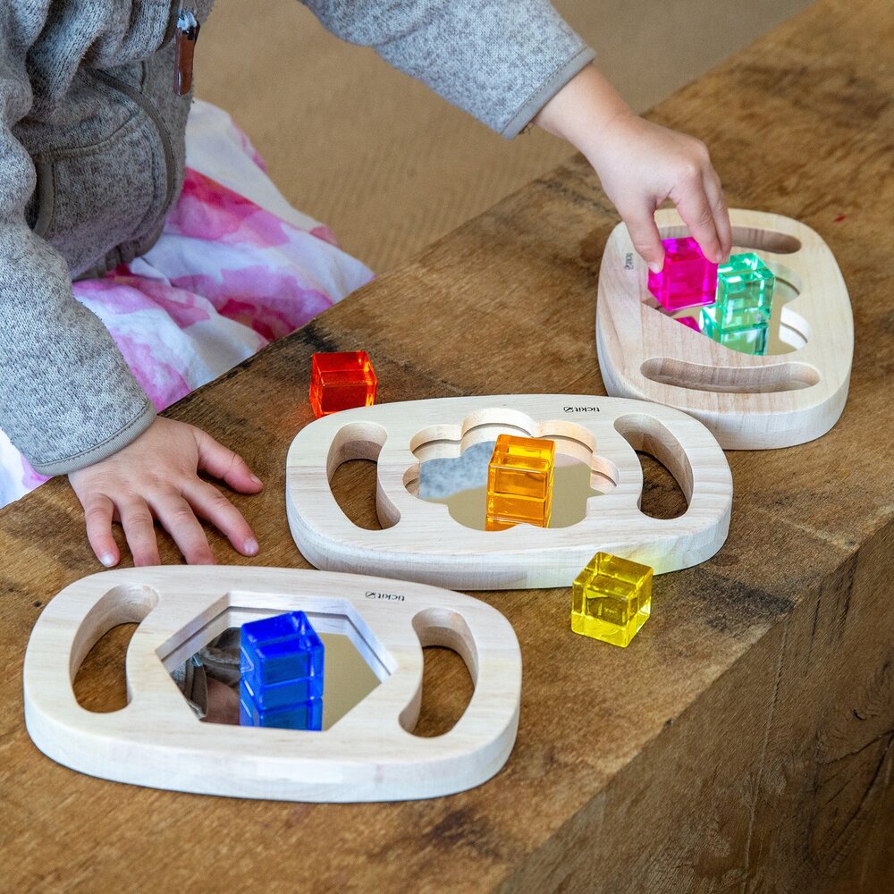 Tickit Gemakkelijk Vast te Houden Vorm Spiegelpanelen