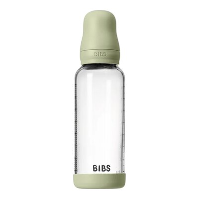 Bibs Zuigfles Glas 240ml Complete Set Sage Bibs Zuigfles Glas 240ml Complete Set Sage