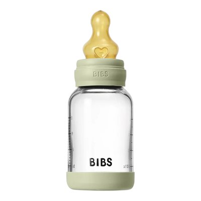 Bibs Zuigfles Glas 120ml Complete Set Sage Bibs Zuigfles Glas 120ml Complete Set Sage