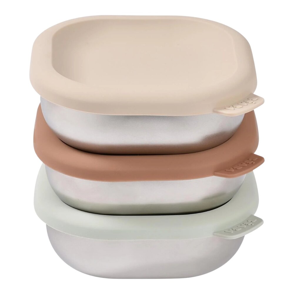 RVS snack doosjes multi-use x3 Natural