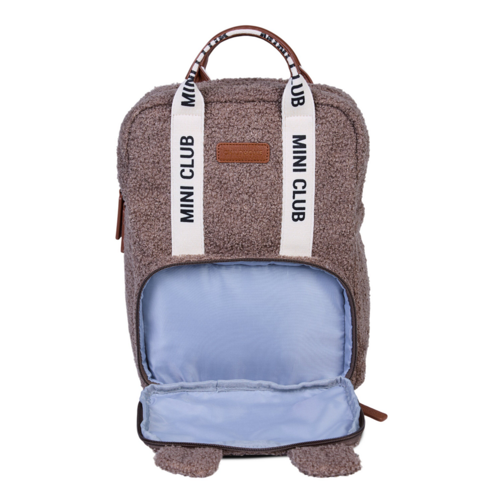 Rugzak kids Mini Club - Signature canvas Teddy zacht bruin
