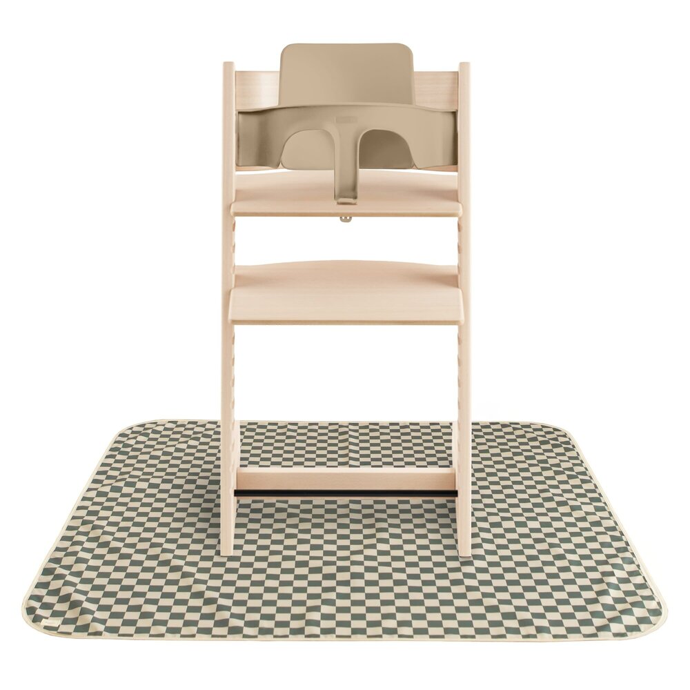 Splat mat Olive check Splat mat Olive check