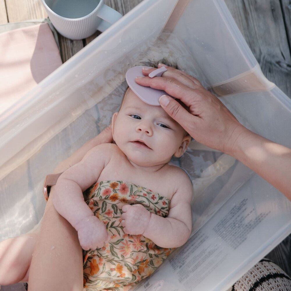 Silicone badborstel 2-pack Rose/Soft Lilac Silicone badborstel 2-pack Rose/Soft Lilac