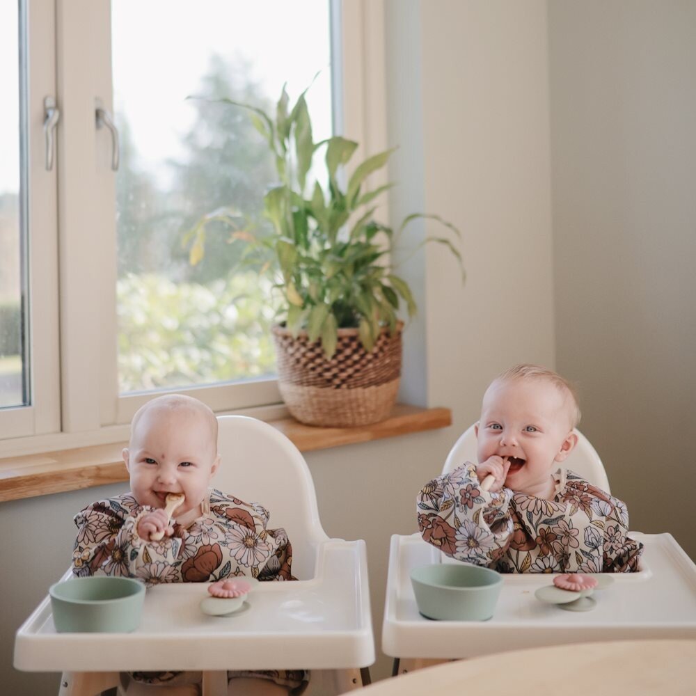 Slab met lange mouwen Retro flowers Slab met lange mouwen Retro flowers