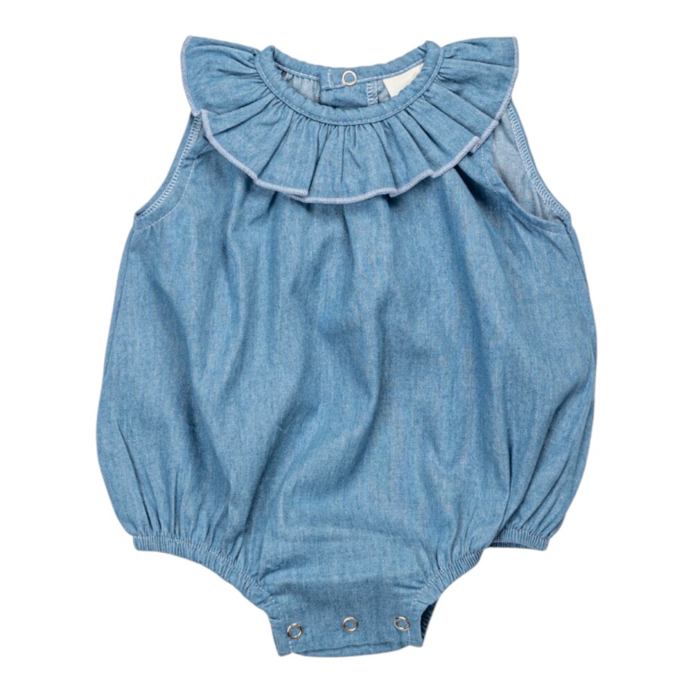 Baby romper jeans Alixe Blauw Baby romper jeans Alixe Blauw