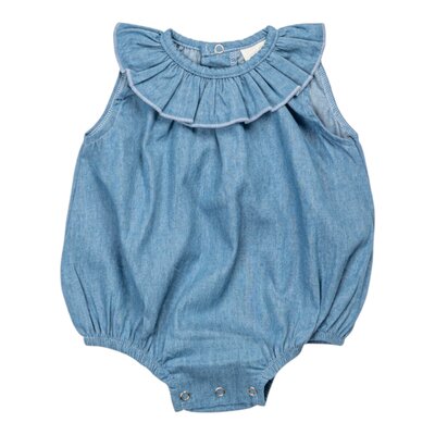 Baby romper jeans Alixe Blauw Baby romper jeans Alixe Blauw