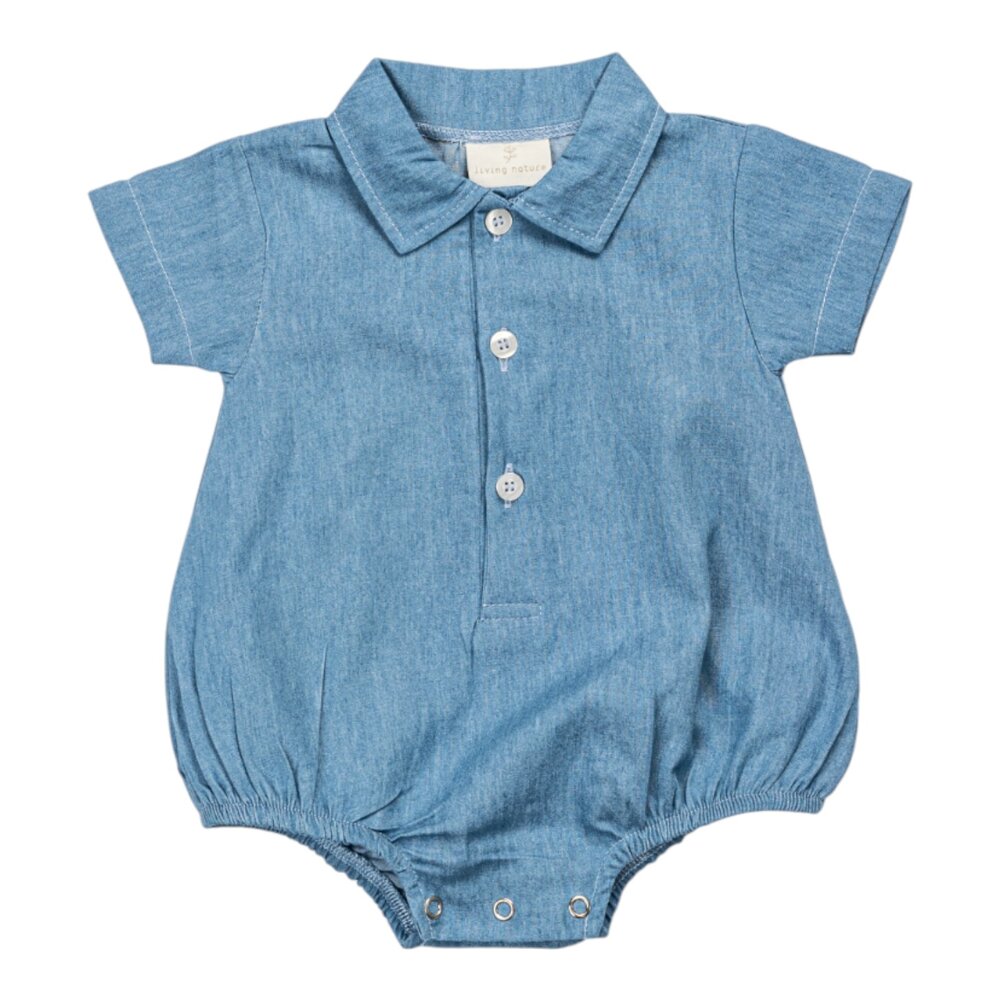 Baby romper jeans Julien Blauw Baby romper jeans Julien Blauw