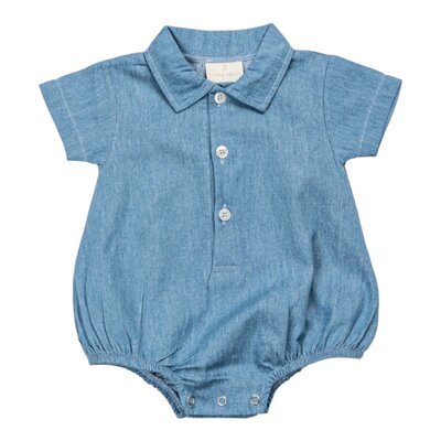 Baby romper jeans Julien Blauw Baby romper jeans Julien Blauw