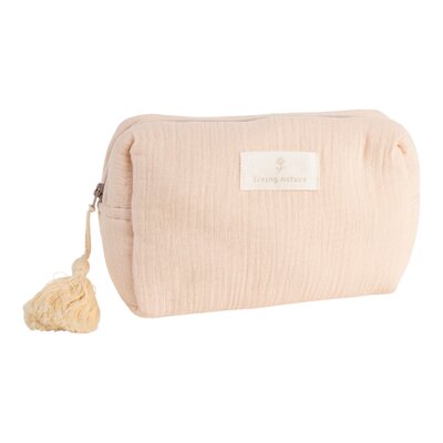 Toilettas model Claire modèle petite tetra rose + flosh Roze