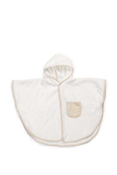 Poncho badstof detail linnen Linnen collecti Poncho badstof detail linnen Linnen collecti