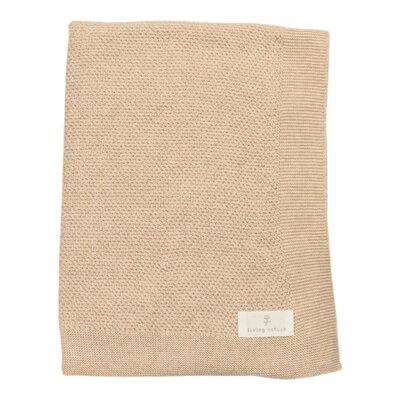 Deken gebreid Doortje 75x100cm Beige Deken gebreid Doortje 75x100cm Beige