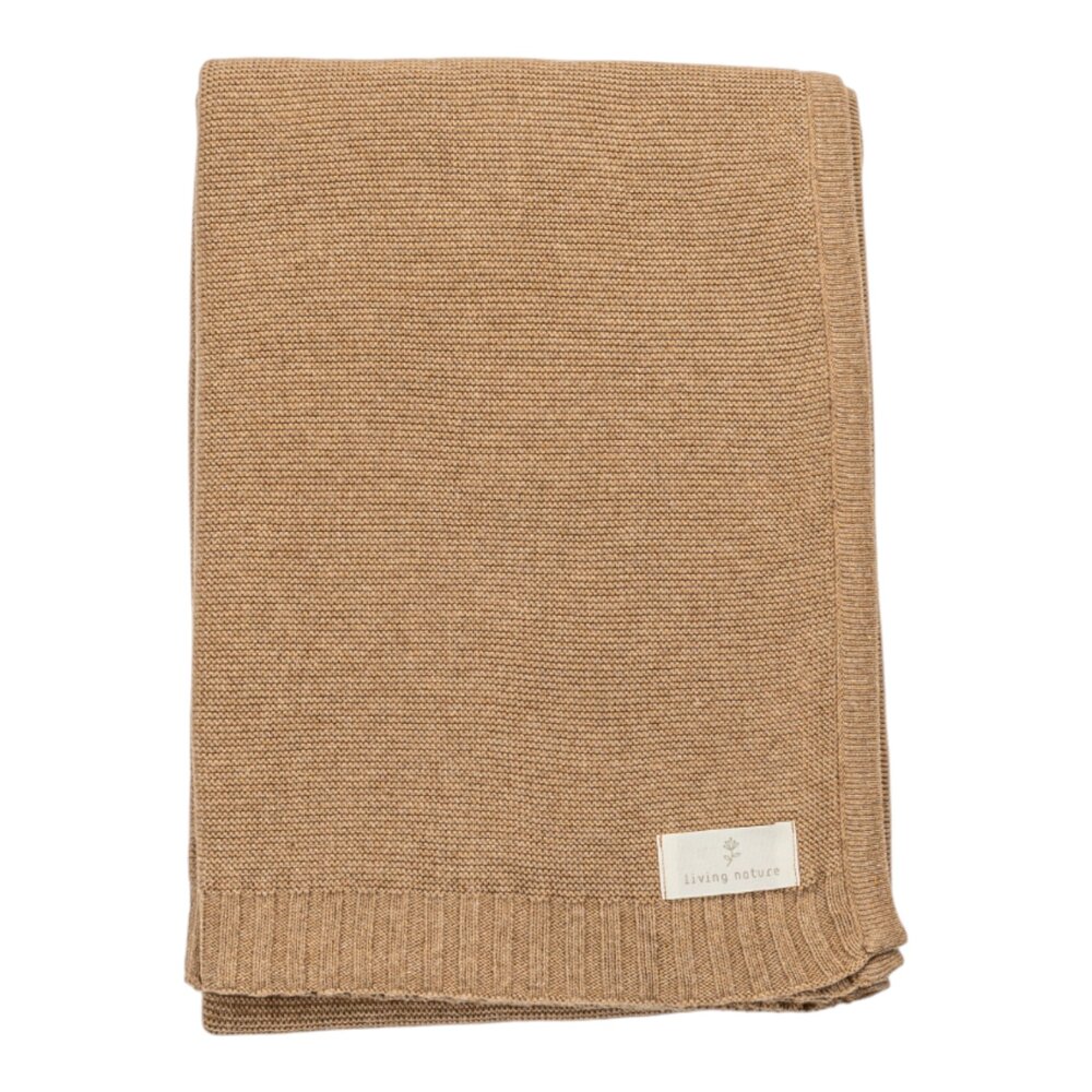 Deken gebreid Dries 100x150 cm Chocolat Deken gebreid Dries 100x150 cm Chocolat