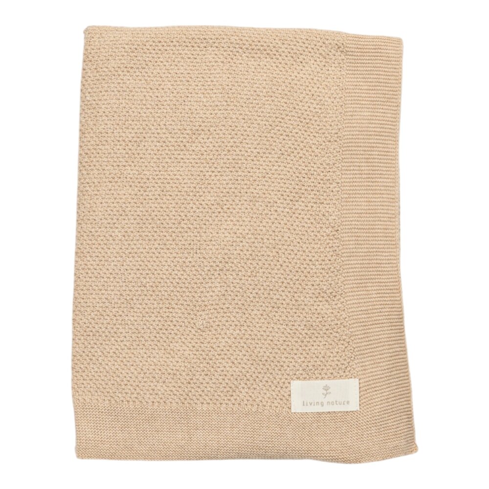 Deken gebreid Doortje 130x175cm Beige Deken gebreid Doortje 130x175cm Beige