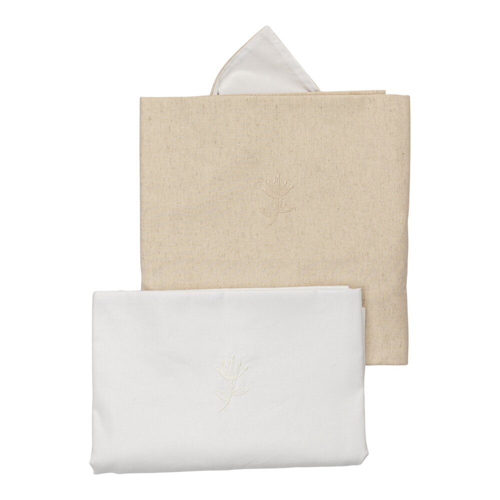 Donsovertrek linnen 100x135 cm Beige Donsovertrek linnen 100x135 cm Beige