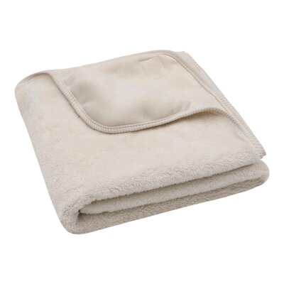 Deken Ledikant 100x150cm Basic Jersey/Sherpa Oatmeal Deken Ledikant 100x150cm Basic Jersey/Sherpa Oatmeal