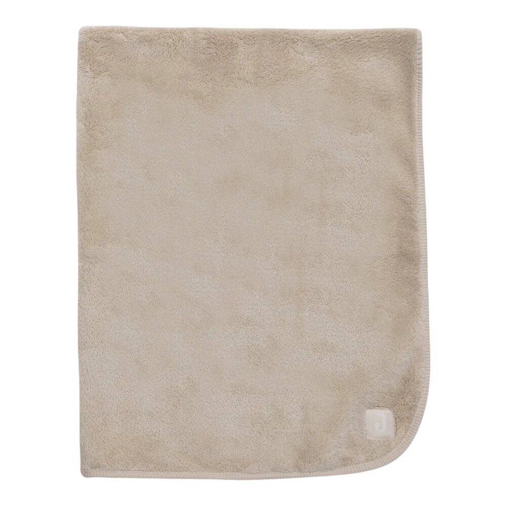 Deken Ledikant 75x100cm Basic Jersey/Sherpa Warm Sand