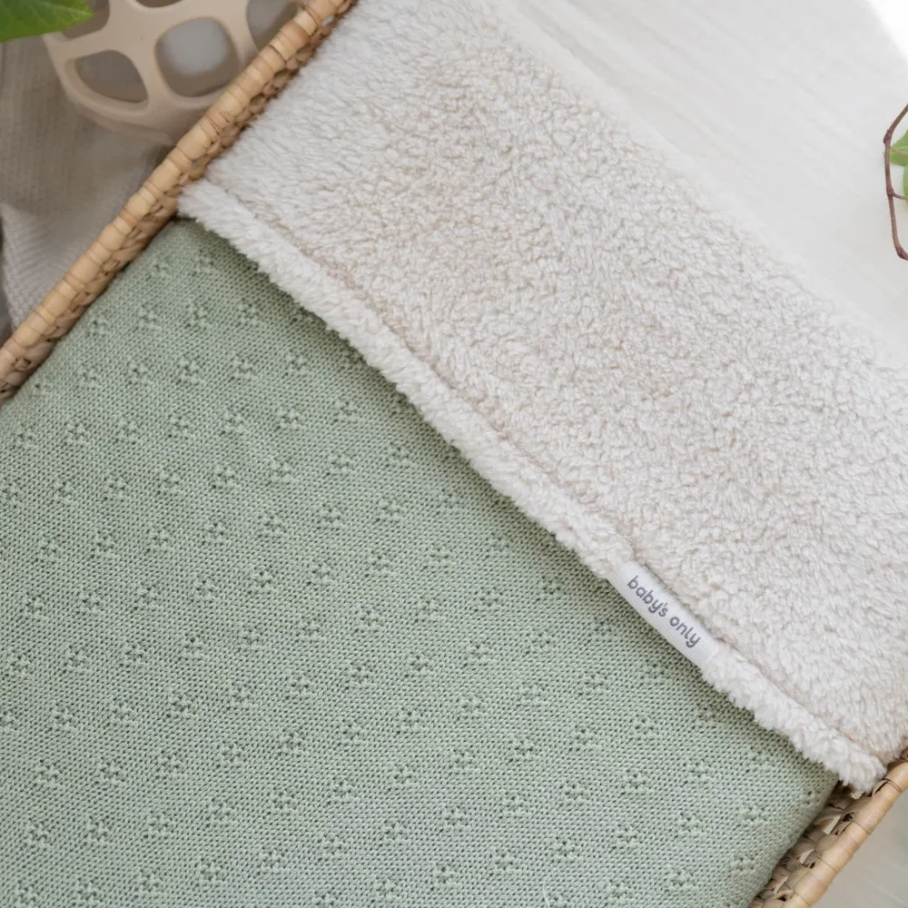 Wiegdeken teddy Mood laurel green Wiegdeken teddy Mood laurel green