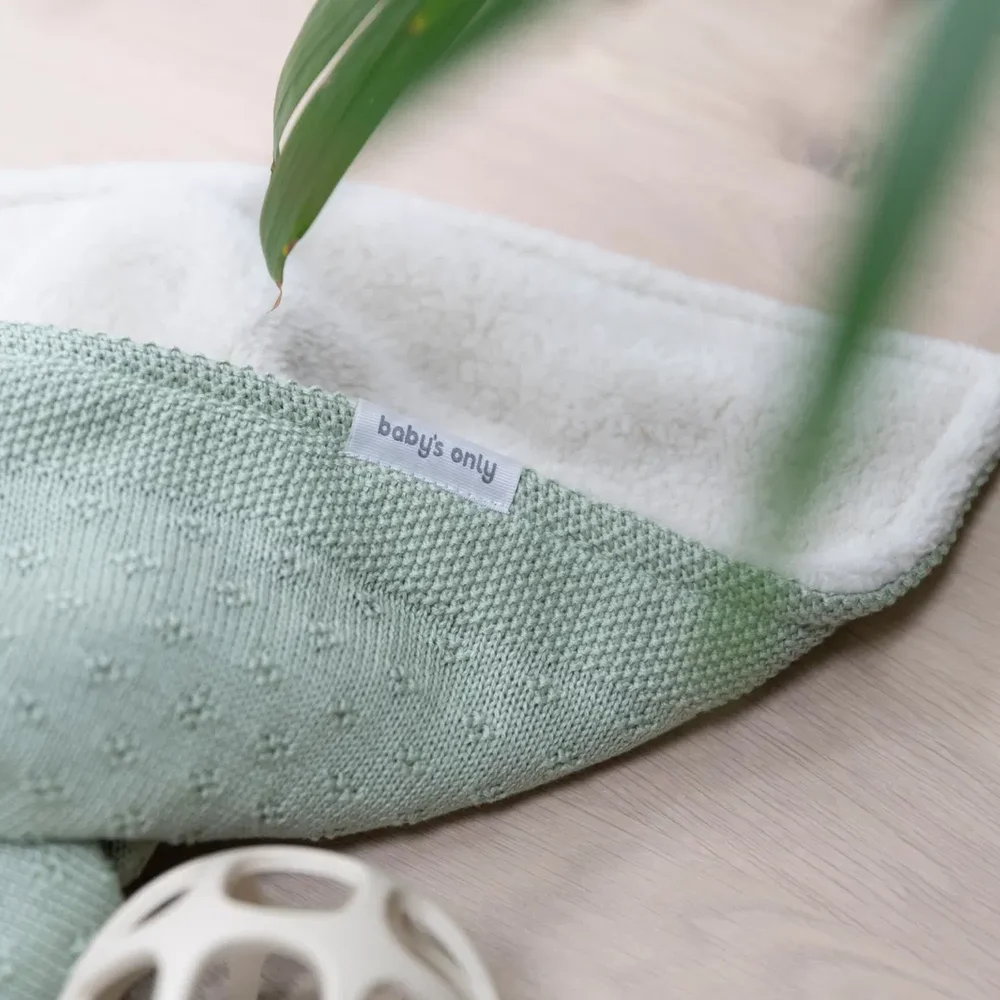 Wiegdeken teddy Mood laurel green Wiegdeken teddy Mood laurel green