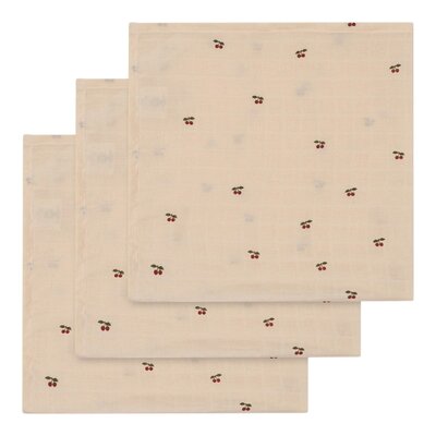 3 pack tetradoeken Gots Cherry 3 pack tetradoeken Gots Cherry