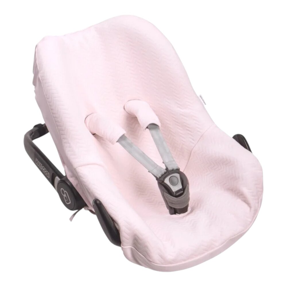 Chevron Autostoelhoes (MaxiCosi) Light pink