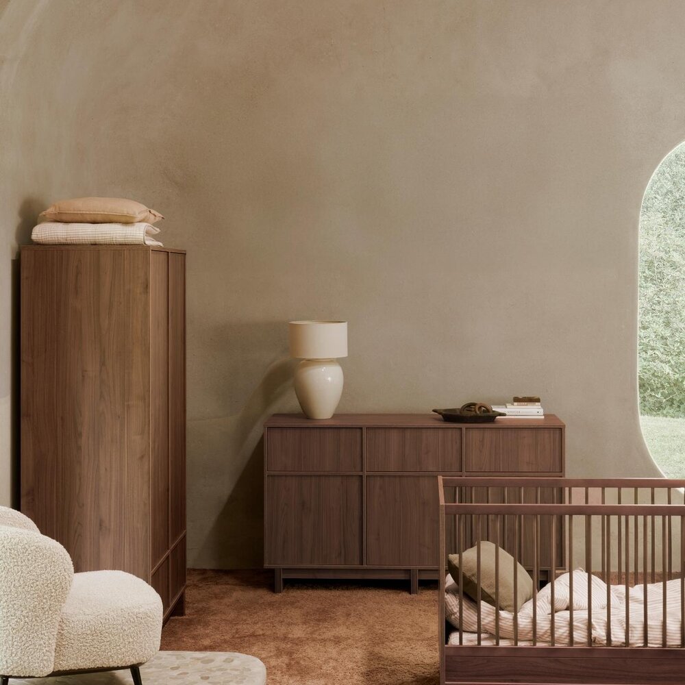 Bed Kyo 120x70 cm Walnut