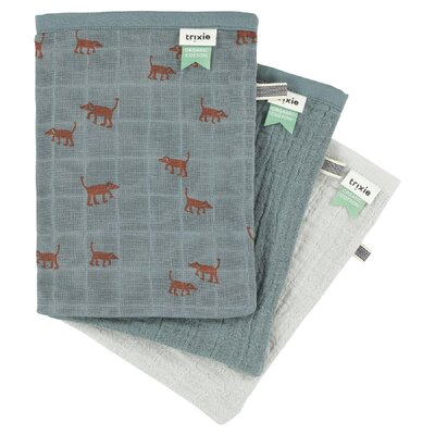 Tetra Washandjes 3-pack mix Playful pup