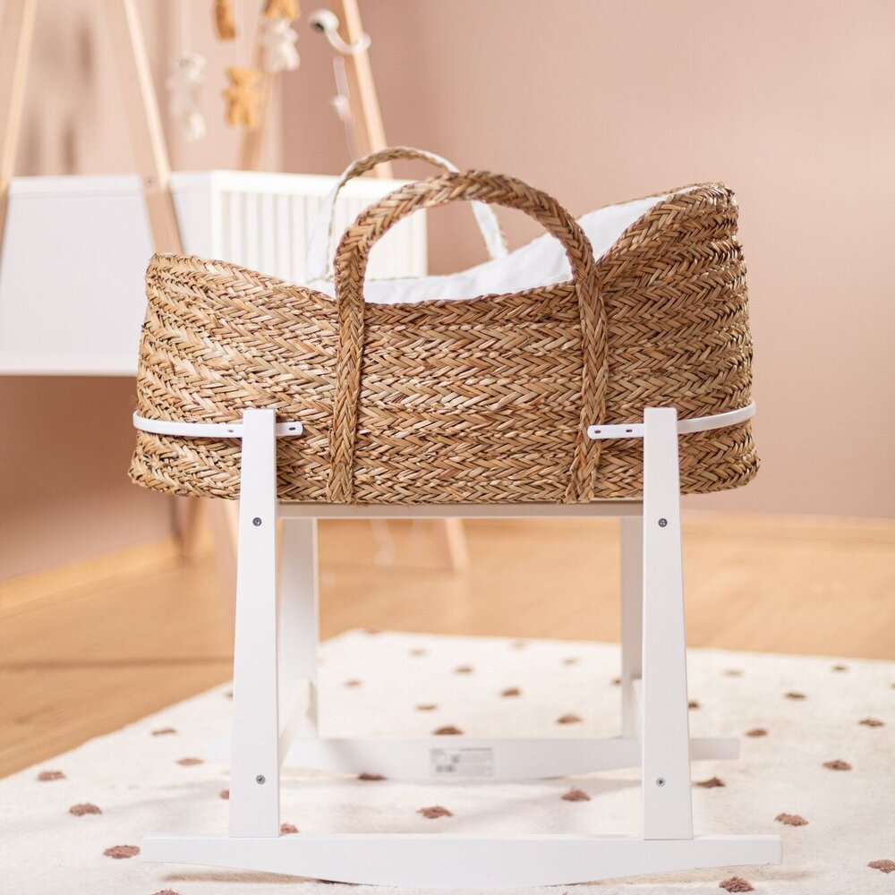 Rocking stand moses draagmand wit