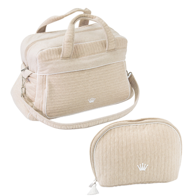 Verzorgingstas Dan + Toilettasje Diona Essentials beig