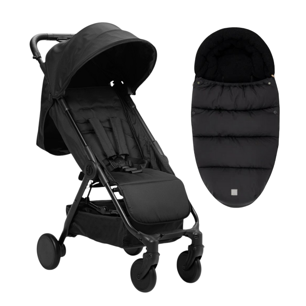 Elodie Compact buggy Mondo + Jollein voetenzak Black