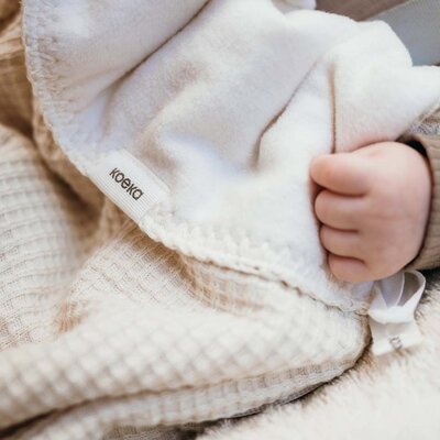 Voetenzak 0+ 3/5 punts cotton fleece Malaga 0-6M warm white