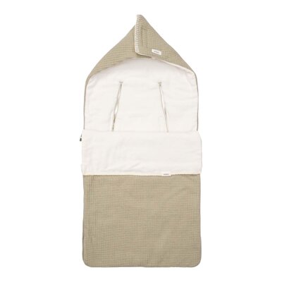 Voetenzak 0+ 3/5 punts cotton fleece Malaga 0-6M sage