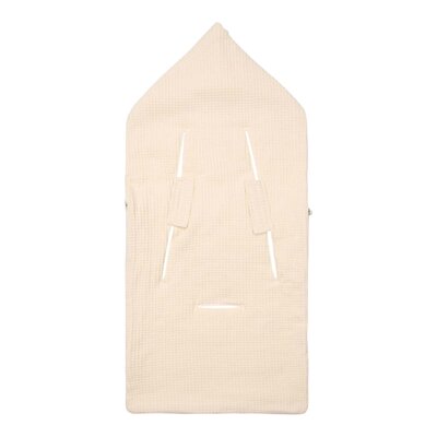 Voetenzak 0+ 3/5 punts cotton fleece Malaga 0-6M warm white