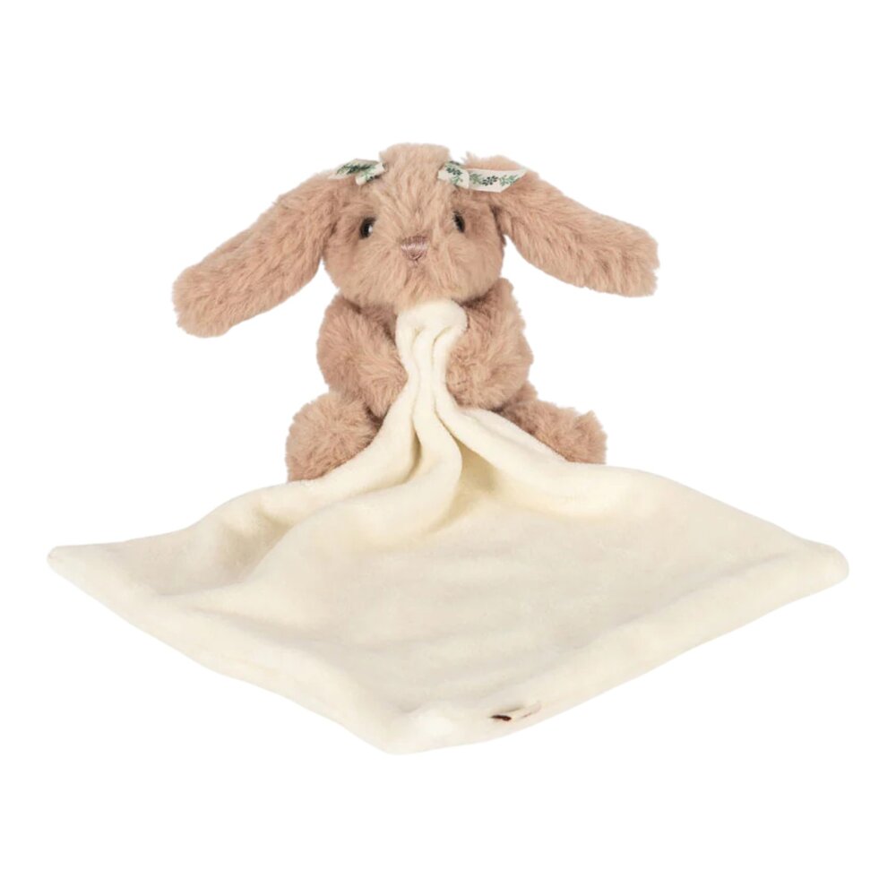 Knuffeldoek Sleepy bunny off white