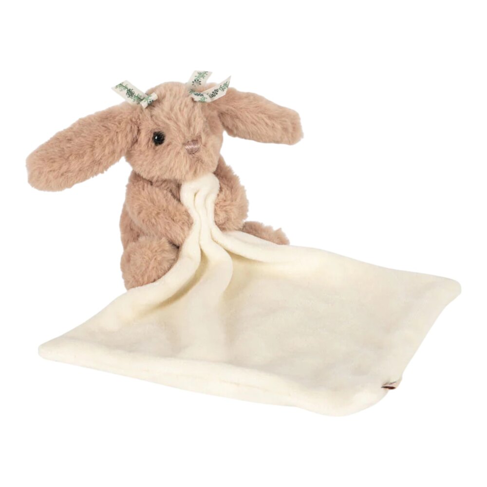 Knuffeldoek Sleepy bunny off white