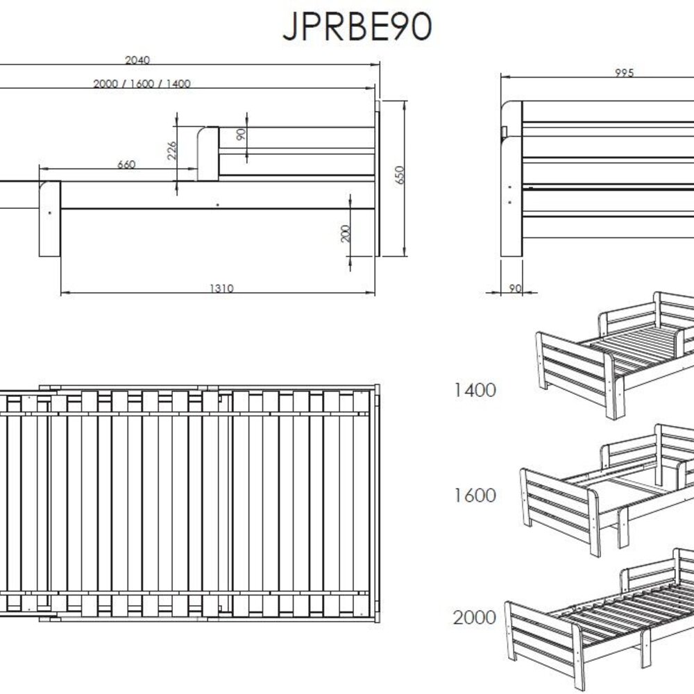 Jumper doorgroeibed Wit