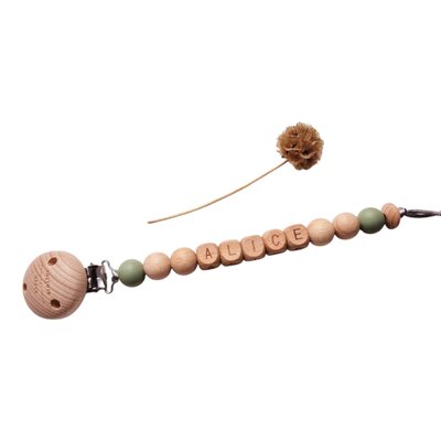 Klein Atelier - Gepersonaliseerde fopspeenketting Klein Atelier - Gepersonaliseerde fopspeenketting